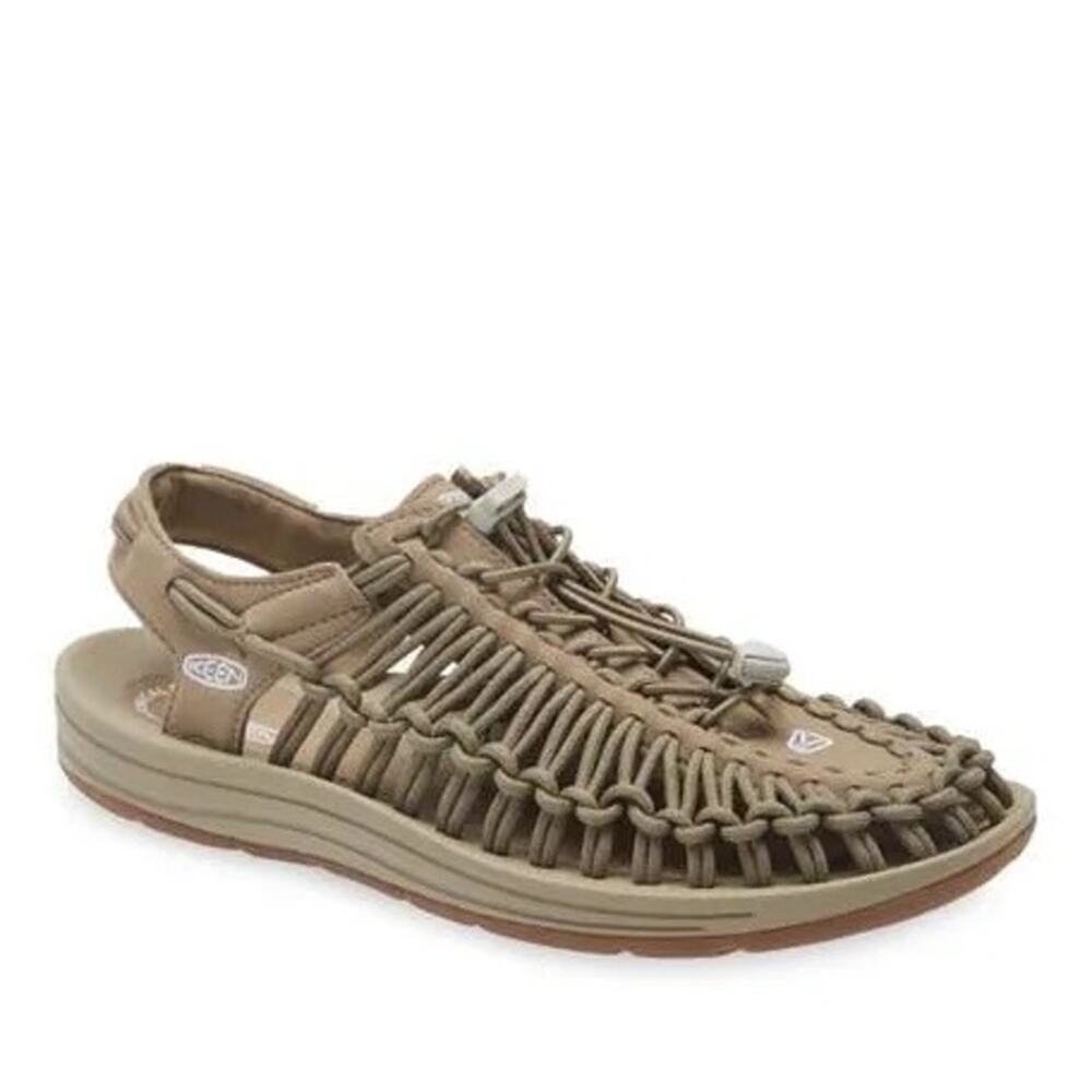 KEEN UNEEK Women’s 9 Olive Green Cord Outdoor Sandals Gorpcore EUC Trailcore